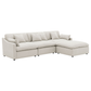 Hobson Charcoal 4PC Sofa and Ottoman