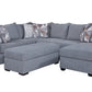 Belmont Grey U-Shape Sectional